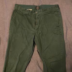 J. Crew Green Khaki Pants